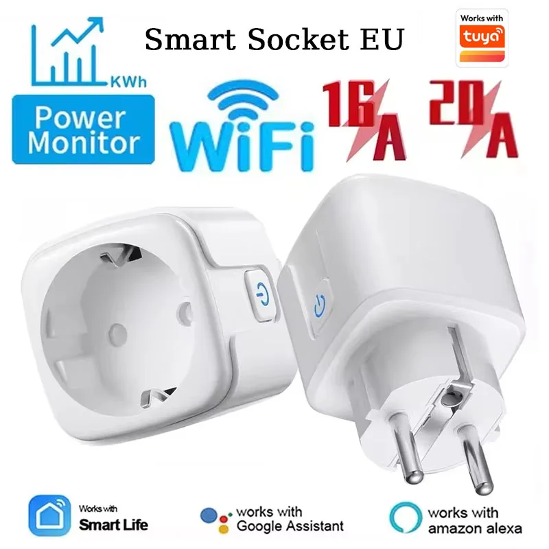 Prise connectée Wi-Fi 16 A – suivi de consommation