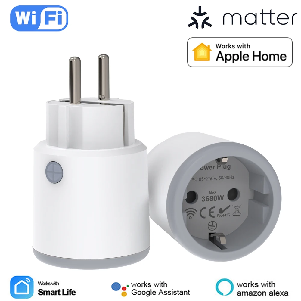 Prise Matter Wi-Fi 16 A – compteur de consommation