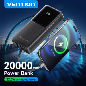 Vention – batterie externe 20 000 mAh 22,5 W