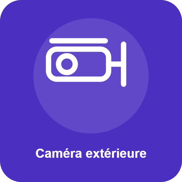 Icône d'illustration : Caméra extérieure